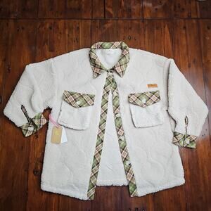 Simply Southern youth medium Sherpa jacket NWT‎